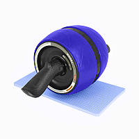Колесо Dobetters DBT-JF055 Blue для мышц пресса широкое с возвратным механизмом (SKU_4734-30517)