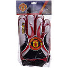 Рукавиці воротарські дитячі MANCHESTER BALLONSTAR FB-0028-05 розмір 5-8 червоний-білий, фото 4