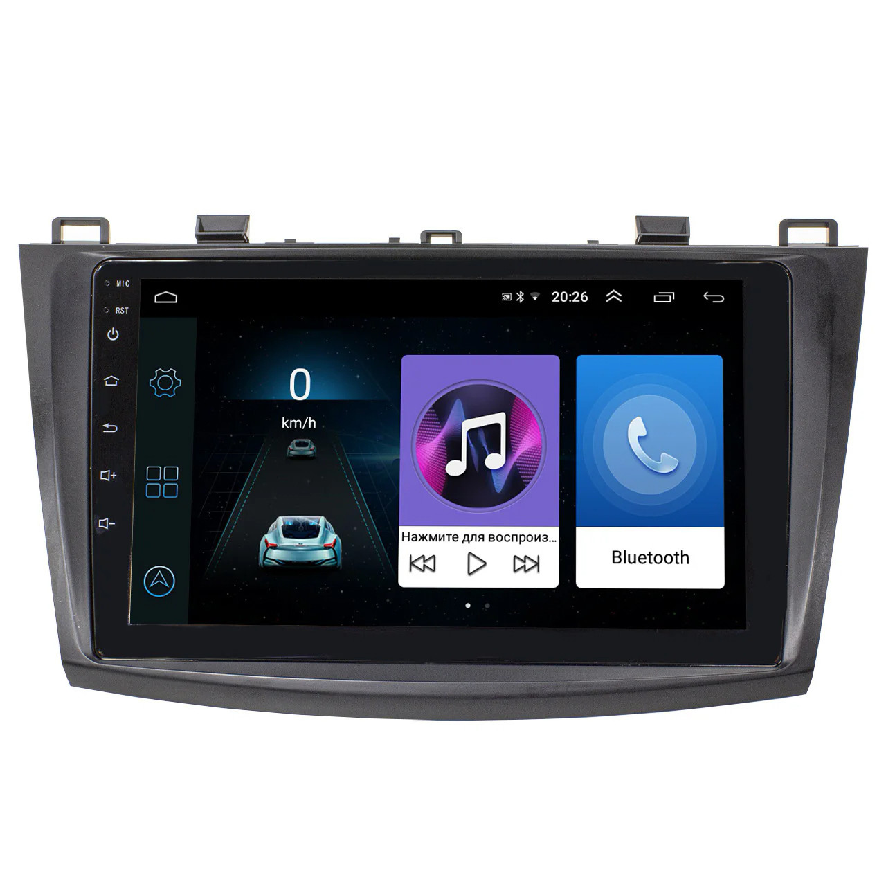 Штатная автомобильная магнитола 9" Mazda 3 (2009-2013 г.) память 2/32 навигация GPS Wi FI Android Can модуль - фото 1 - id-p1504724293