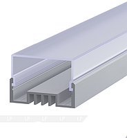 Алюминиевый профиль ЛСО анодированный 2 метра