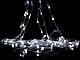 Гірлянда Водоспад прозорий провід біла матова лампа кругла 3,0мХ2,0м 400LED (білий) IT-RAINS-400-W-2 30шт, фото 3