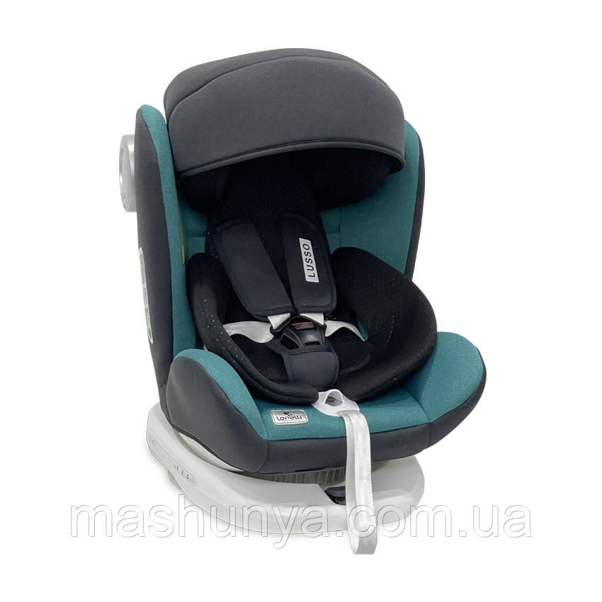 Автокрісло Lorelli Lusso Isofix група 0/1/2/3 (0-36 кг) сидіння обертається brittany blue