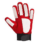 Рукавиці воротарські дитячі BARCELONA BALLONSTAR FB-0028-07 розмір 4-8 червоний-жовтий, фото 3