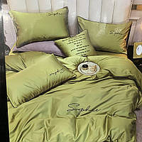 Полуторний комплект сатинової постільної білизни високої якості