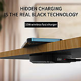 Бездротова зарядка Qi-120 (10W, 40 мм) прихованого монтажу + адаптер живлення, фото 2