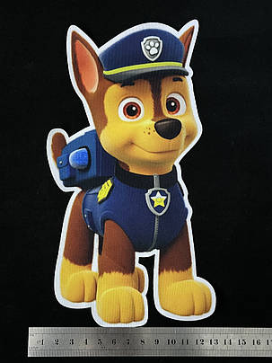 Нашивка Щенячий патруль Гончик Чейз 120х230 мм, фото 2