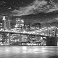 Фотообои простая бумага Бруклинский мост 16 листов 196 см х 280 см (121113), Серый, Серый, Шостка, Черноморск,