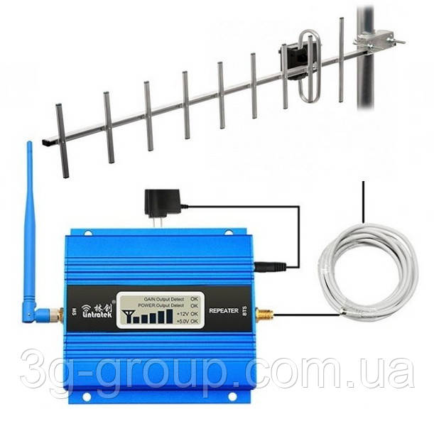 Підсилювач GSM Lintratek KW13A 900 МГц (комплект 10 дБ)