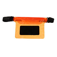 Водонепроницаемая поясная сумка чехол с регулируемым ремнем, Оранжевый