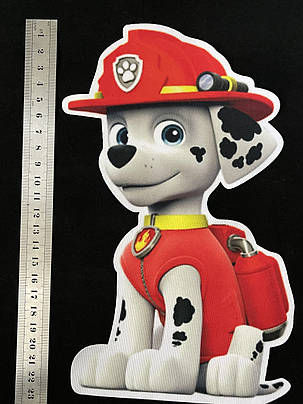 Нашивка Щенячий патруль Маршал 135х235 мм, фото 2