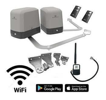 Комплект автоматики TMT Papillon привід для розпашних воріт з Wi-Fi приймачем