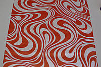 Обои бумажные Шарм Волна красный 0,53 х 10,05м (129-05), Красный, Красный