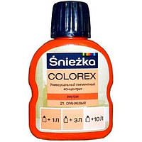 Универсальный пигментный концентрат Colorex Sniezka 21 оранжевый 100 мл (103727), Оранжевый, Оранжевый