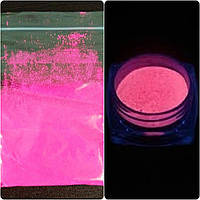 Люминесцентный порошок ТАТ 33 (люминофор) Темно-розовый для светящихся красок