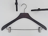 Плічка вішалки тремпеля Mainetti Mexx костюмний чорно-коричневого кольору, довжина 43 см