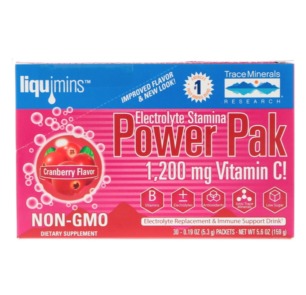 Электролиты (Electrolyte Stamina Power Pak) 30 пакетиков с ягодным вкусом - фото 5 - id-p1504782712