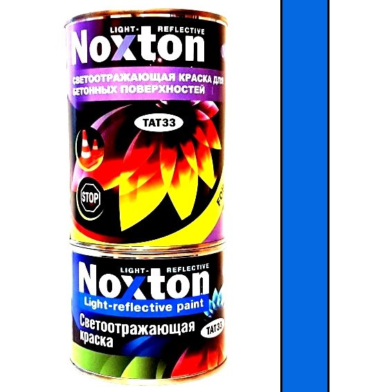 Світловідбиваюча фарба для бетону та асфальту Noxton Light-reflective 1 л Синя