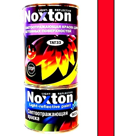 Світловідбиваюча фарба для бетону та асфальту Noxton Light-reflective 1 л Червона