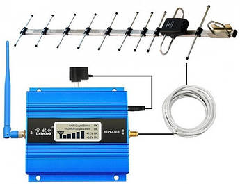 Комплект для посилення мобільного зв'язку Lintratek KW13A 900 МГц + антена R-Net 14 dBi