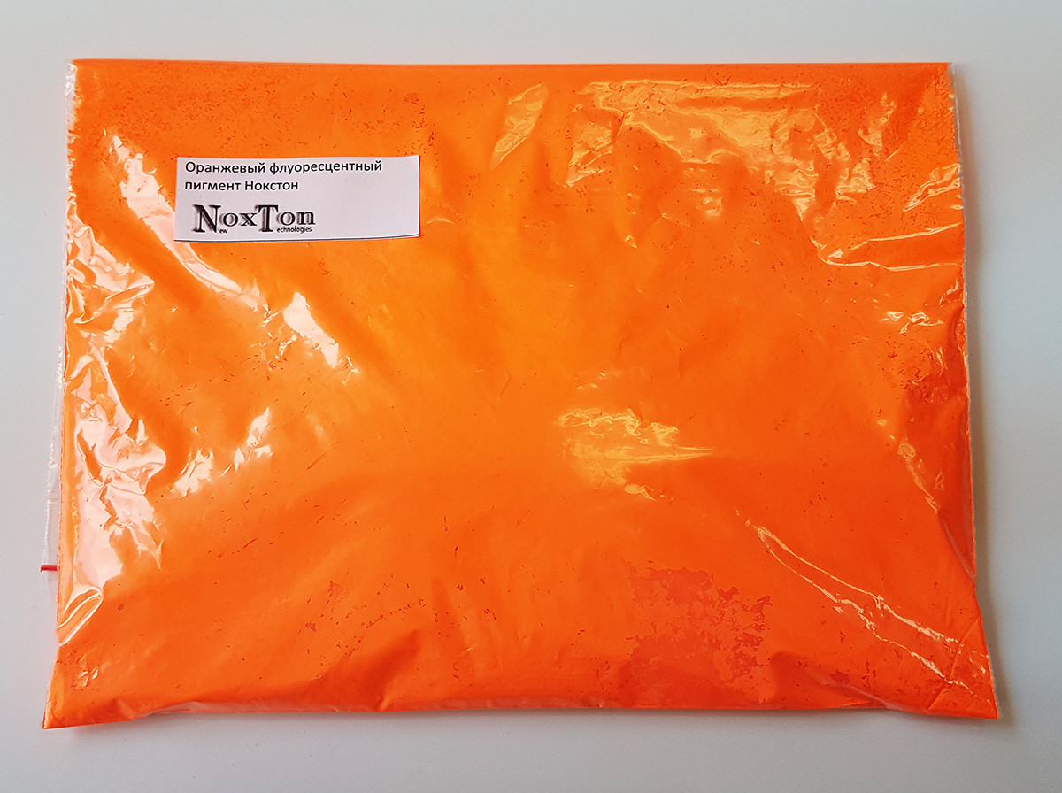 Флуоресцентний оранжевий пігмент (ультрафіолетовий) Нокстон. Фасовка 1 кг