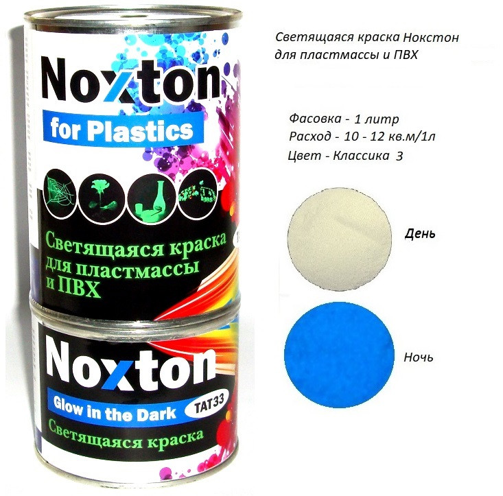 Світна фарба Noxton для пластмаси та ПВХ. Фасовка-1 літр. Колір Класика 3.