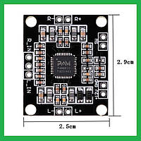 PAM8610 мініатюрний низьковольтний аудіо підсилювач D-класу 2x15 Вт 7-15 Вольт