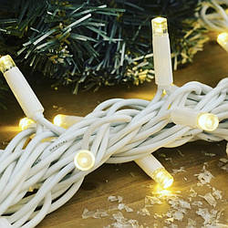 ОПТОМ Гірлянда вулична Нитка, Промінь LedGO 10 м 100 LED / IP44, білий провід, асортимент