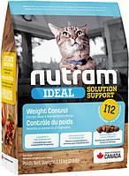 Сухий корм для дорослих котів Нутрам Nutram I12 Ideal Solution Support Weight Control Cat зі смаком курки