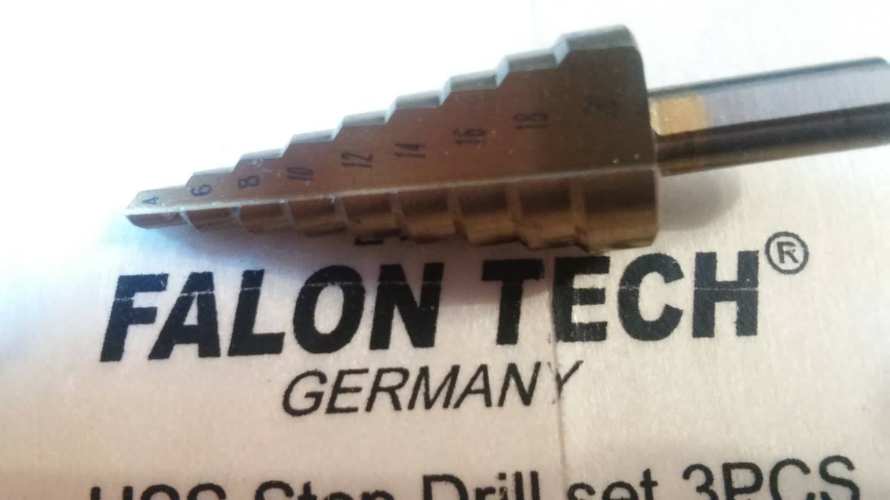 Свердло конусне ступеневу 4,0 - 20,0 мм Falon Tech