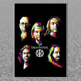 Плакат А3 Рок Dream Theater 002