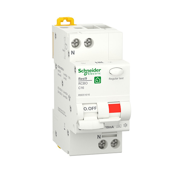 Дифавтомат Шнайдер 16А 10мА 6кА 1P+N A Resi9 Schneider Electric R9D51616