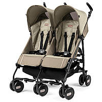 Коляска Peg-Perego Pliko Mini Twin Class Beige Бежевая (IP04280000SU36SU56)