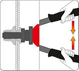 Дворучний Заклепочник Для Різьбових Заклепок M5, M6, M8, M10, М12 YATO (YT-3612), фото 3