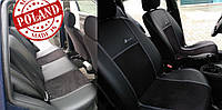 Универсальные авточехлы на сиденья Pok-ter Exclusive Audi 100 (1968-1994) с черной вставкой экокожа