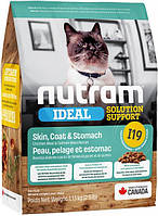 Сухий корм Нутрам Nutram I19 Ideal Solution Support Skin для дорослих котів зі смаком курки та лосося