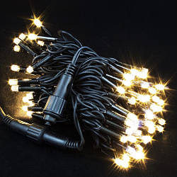 Світлодіодна Гірлянда вулична Нитка, Промінь LedGO 10 м 100 LED / IP65 Premium, провід чорний, асортимент