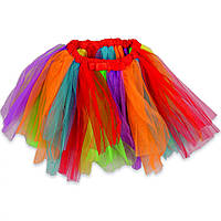 Юбка детская разноцветная карнавальная "Радуга" фатин