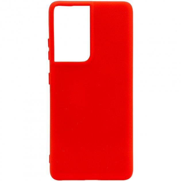 Чохол Fiji Soft для Samsung Galaxy S21 Ultra (G998) силікон бампер червоний