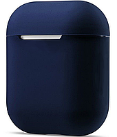 Силиконовый чехол для наушников Silicone Case for AirPods , Midnight Blue