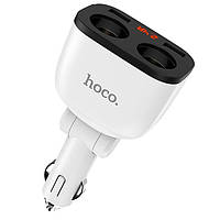 Адаптер автомобильный Hoco Power ocean Z28 |2USB, 3.1A| Белый