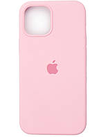 Силиконовый чехол накладка Silicone Case Full Cover for iPhone 12/12 Pro, Cotton Candy