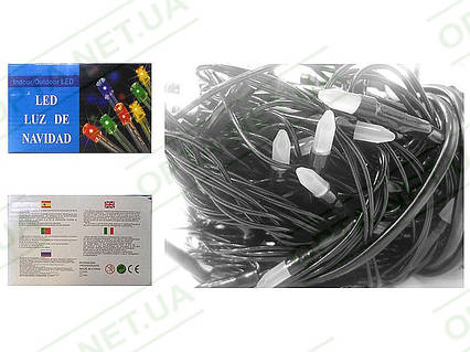 Гирлянда чорний провід матова лампа 300LED (білий) LED300W-3