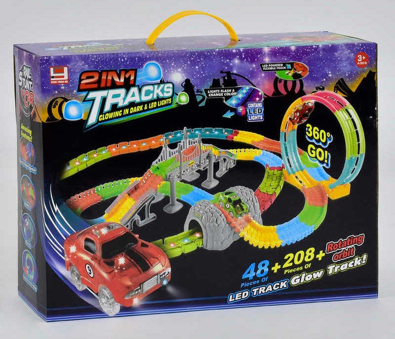 Автотрек Magic Tracks на радіокеруванні, 269 деталей, 2 машинки, FYD 170238 (RK), фото 1