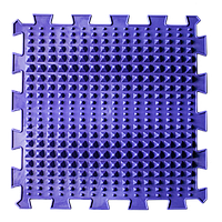 Массажный коврик пазл ортопедический 25,5*25,5 разные поверхности пирамида