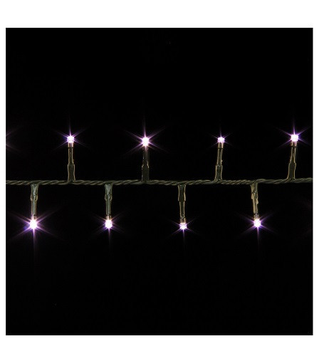 Новорічна світлодіодна гірлянда Luca Lighting 13.4 м, нитка 400 LED для дому та вулиці, бузкове світло
