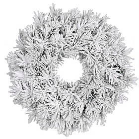 Вінок ø 0,60 см. декоративний Dinsmore Frosted зелений зі снігом