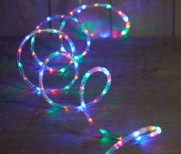 Гірлянда новорічна світлодіодна Anna's Collection Мотузка 10.5 м, 216 LED для дому та вулиці, мультикольорова