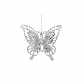 Декоративна прикраса "Метелик підвісний" House of Seasons, колір сріблястий