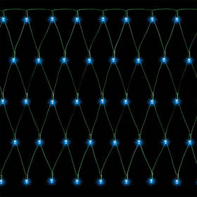 Гірлянда "Сітка", 100 LED, 1x1 м, колір блакитний