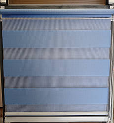 Ролети тканинні день-ніч SB - 08 блакитного кольору